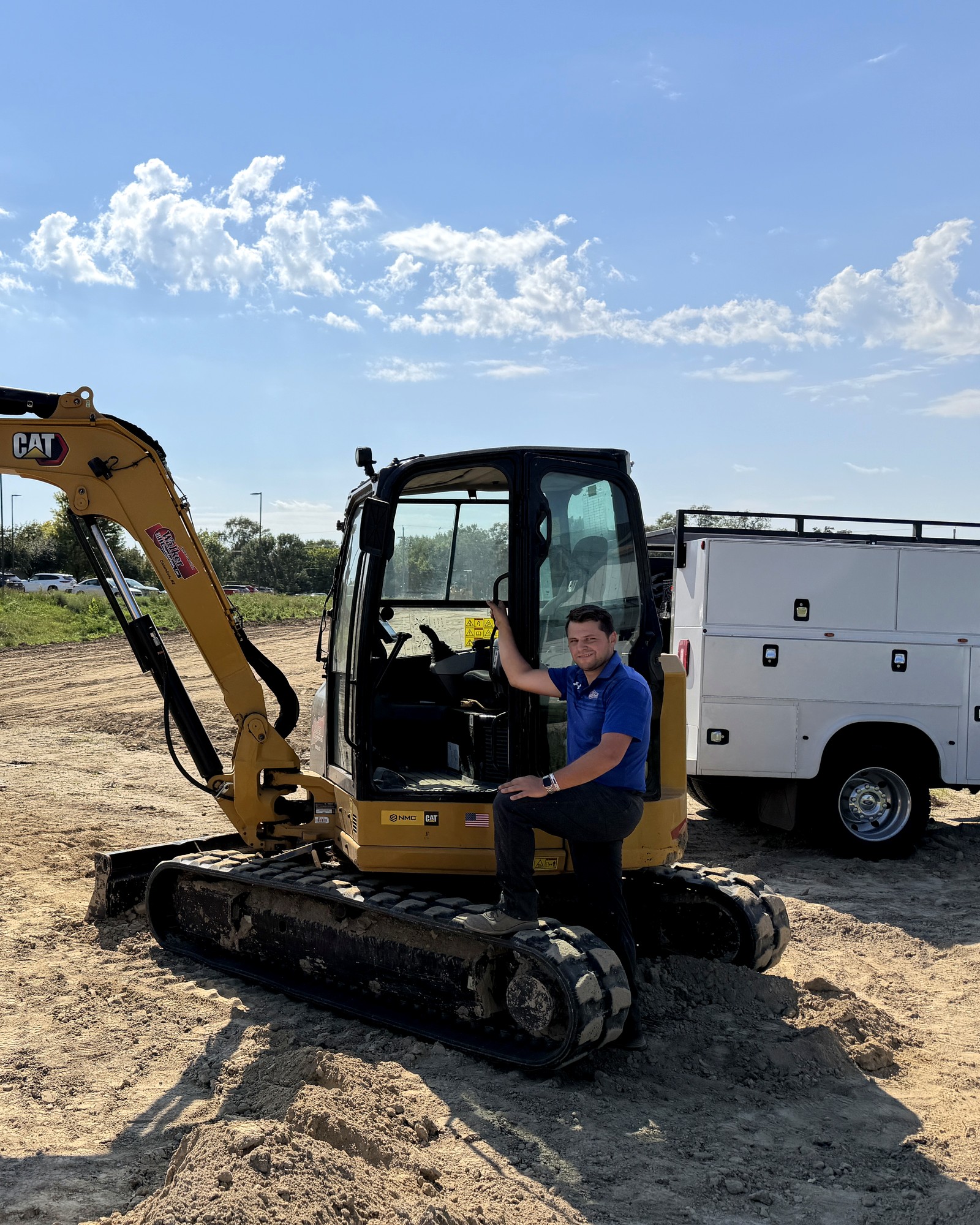 Kyle Haddock on a Walker Foundations jobsite